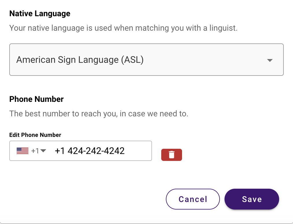 Update Your Profile Settings